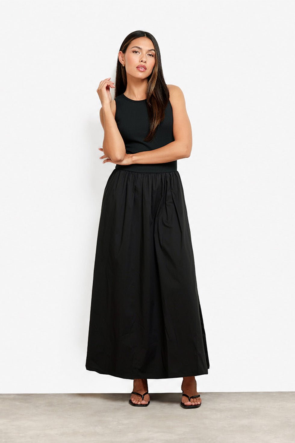 Zwarte Lange Maxi - Jurk - Olivia & Kate