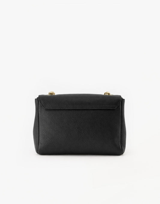 Zwarte Leren Crossbody - Tas - Olivia & Kate