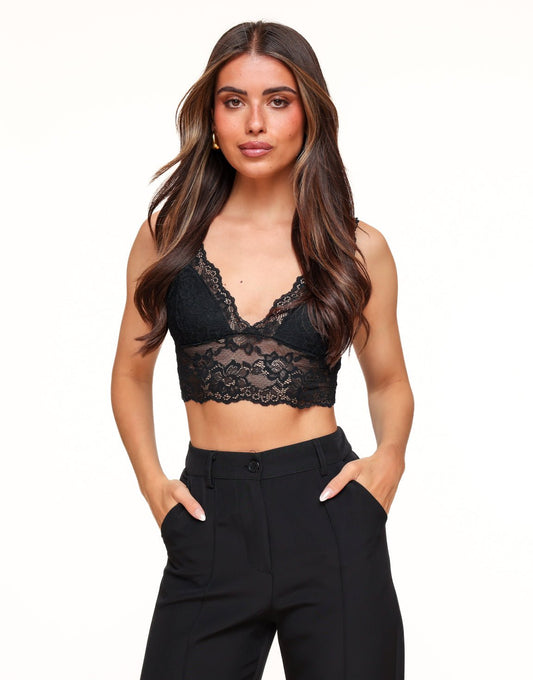 Black Lina Lace - Bralette - Olivia & Kate