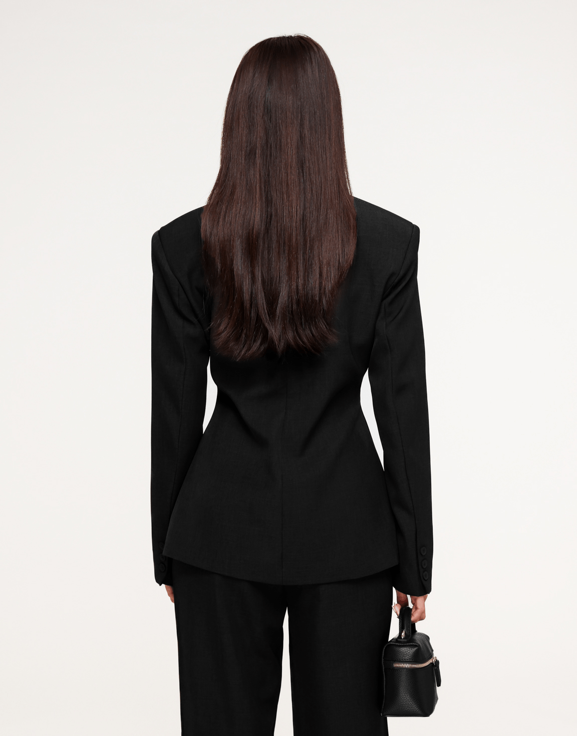 Zwarte Luxe Getailleerde - Blazer - Olivia & Kate