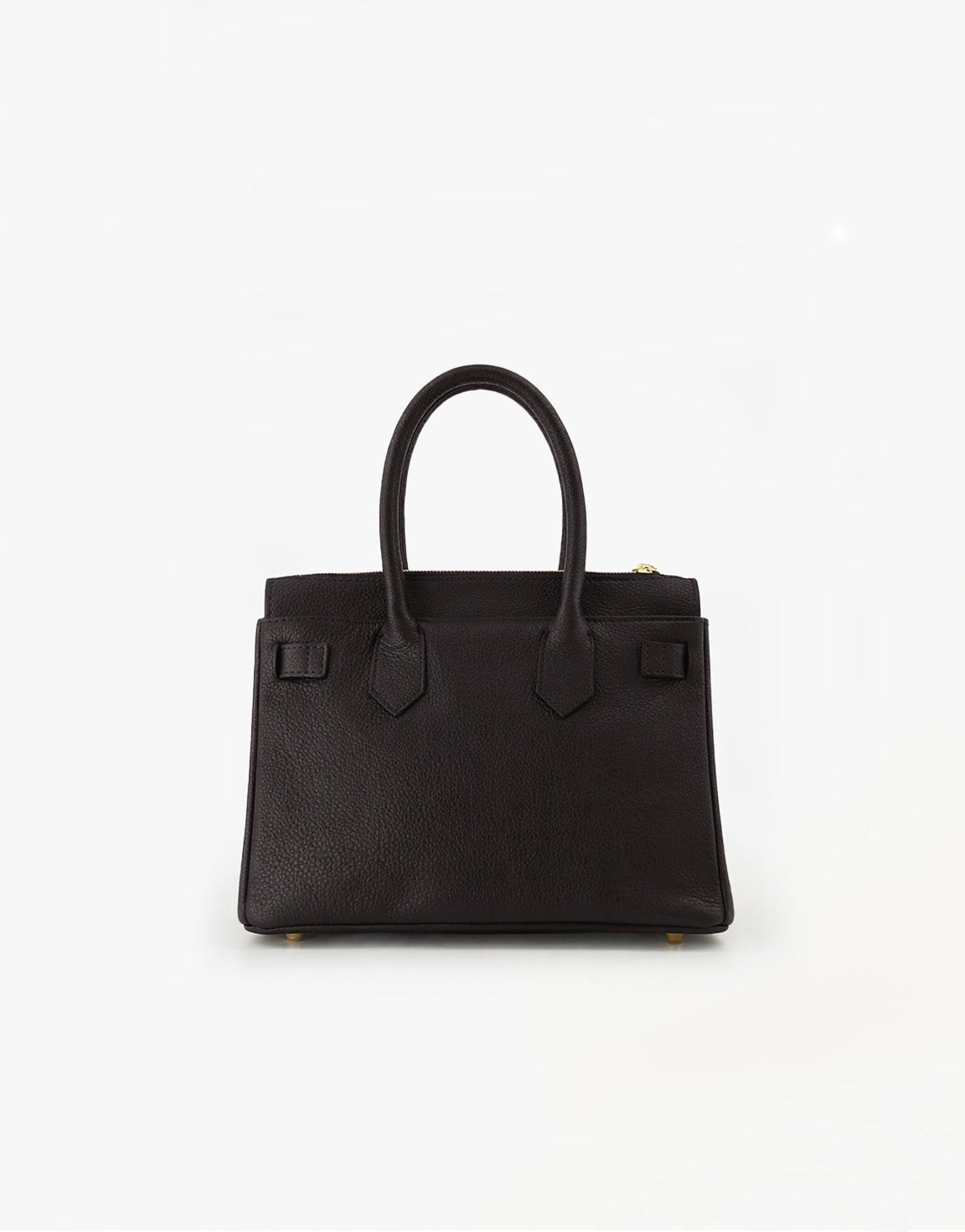 Zwarte Middel Gouden Detail - Tas - Olivia & Kate