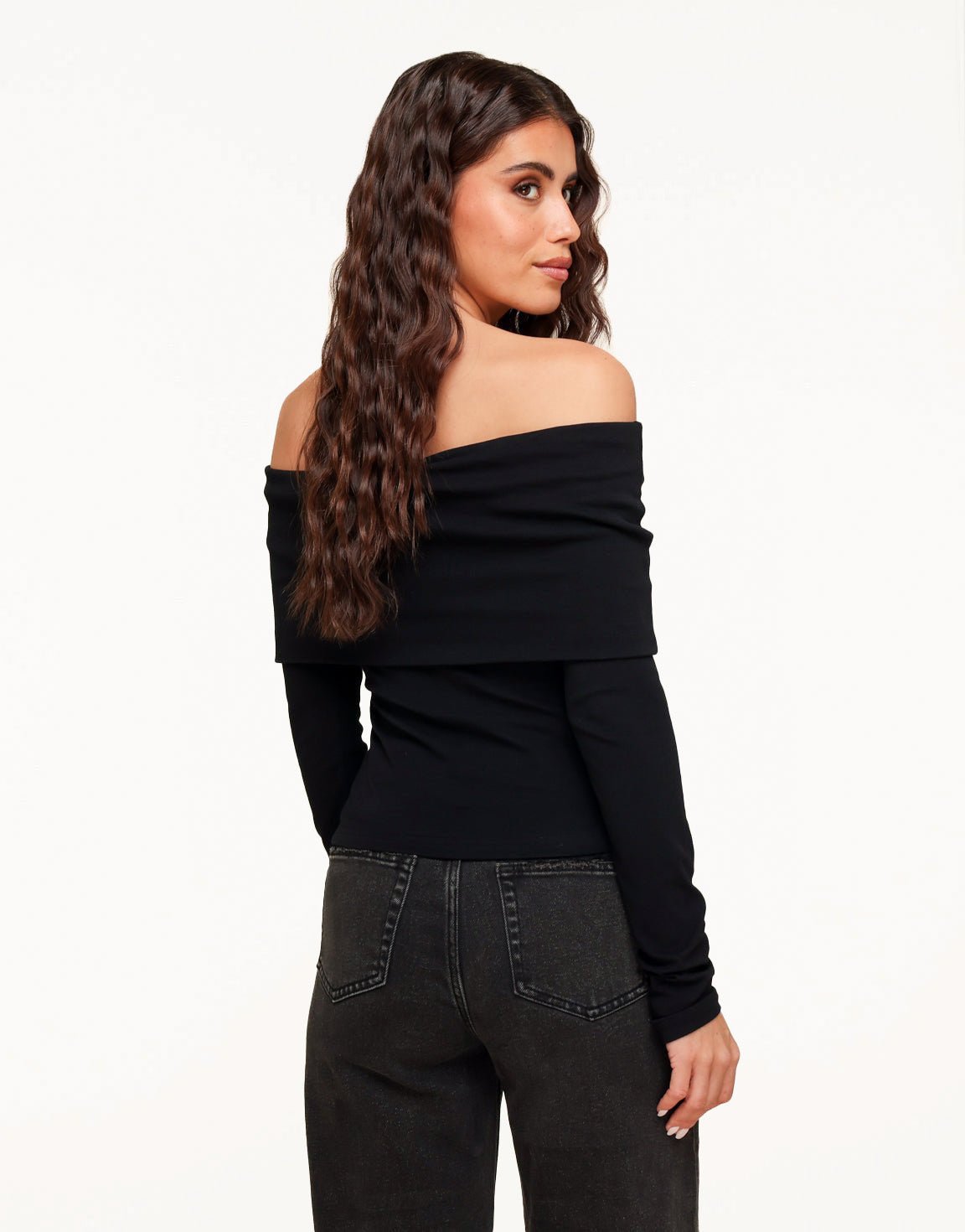 Zwarte Off Shoulder - Top - Olivia & Kate