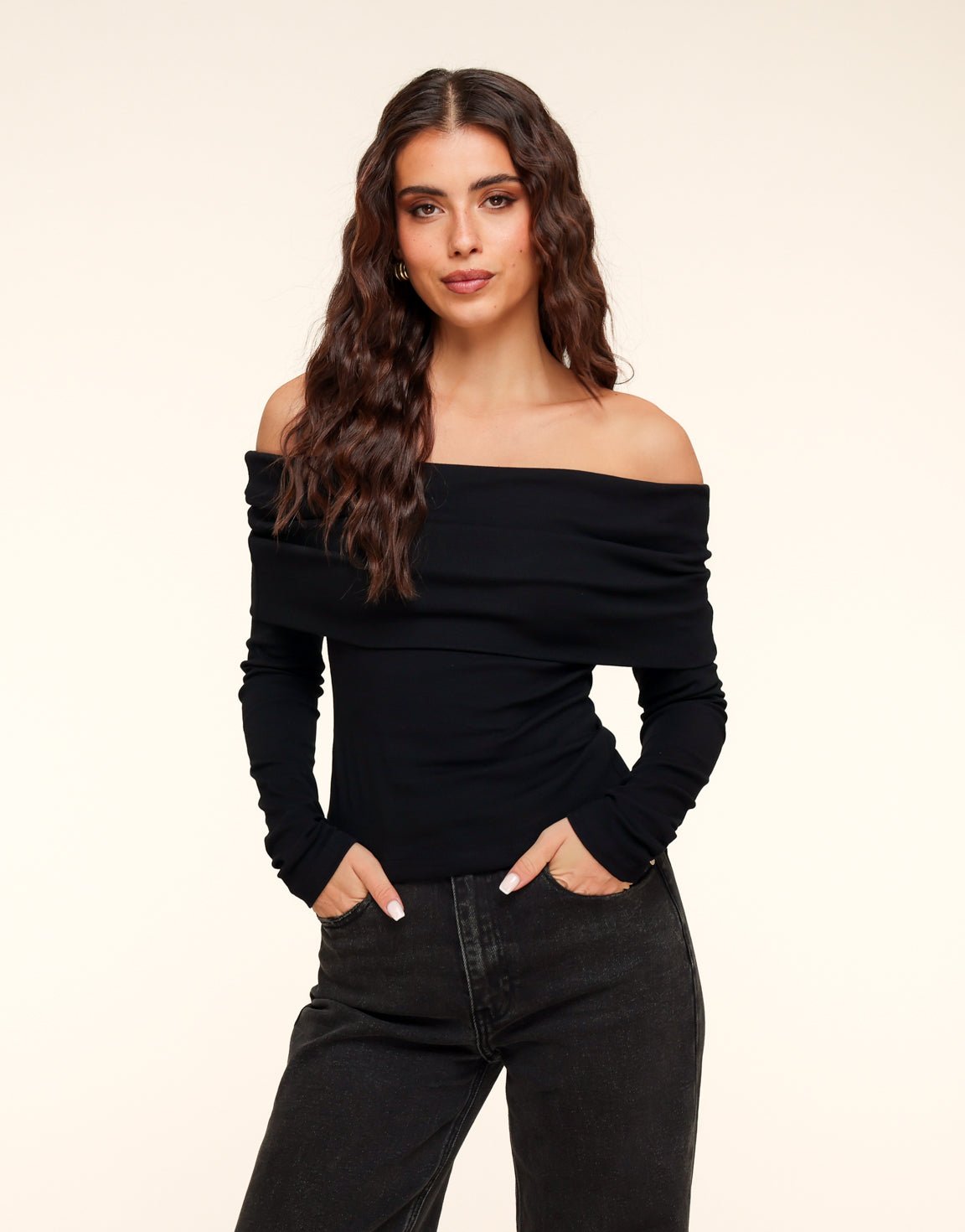 Zwarte Off Shoulder - Top - Olivia & Kate