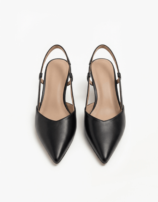 Zwarte Open Punt - Hakken - Olivia & Kate