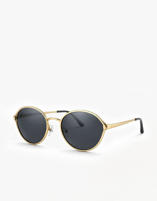 Zwarte Ovale Statement Montuur - Zonnebril - Olivia & Kate
