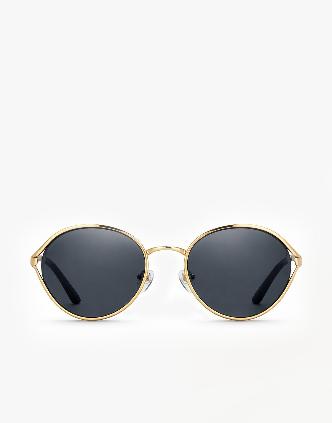 Zwarte Ovale Statement Montuur - Zonnebril - Olivia & Kate