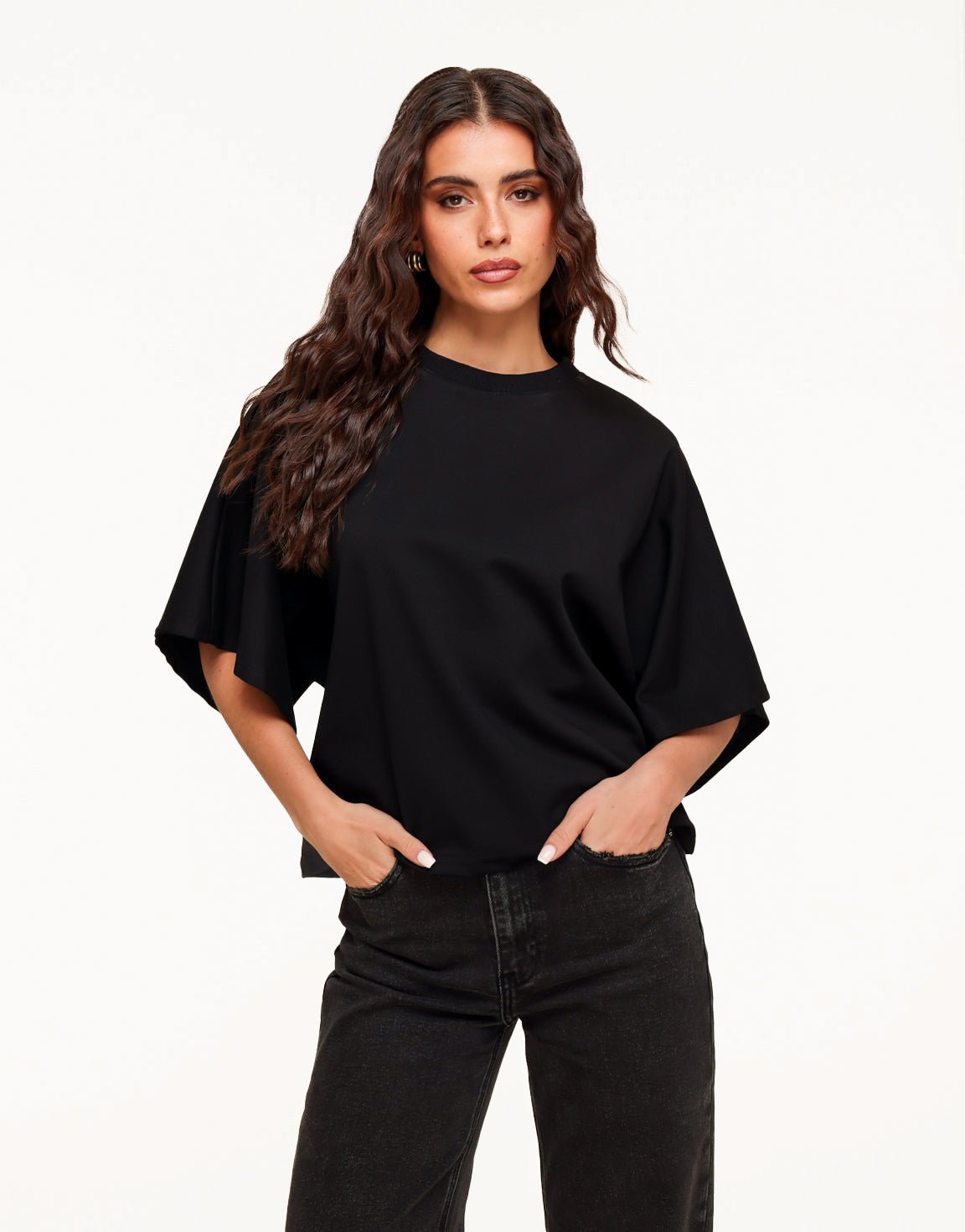 Zwarte Oversized SS - T-Shirt - Olivia & Kate