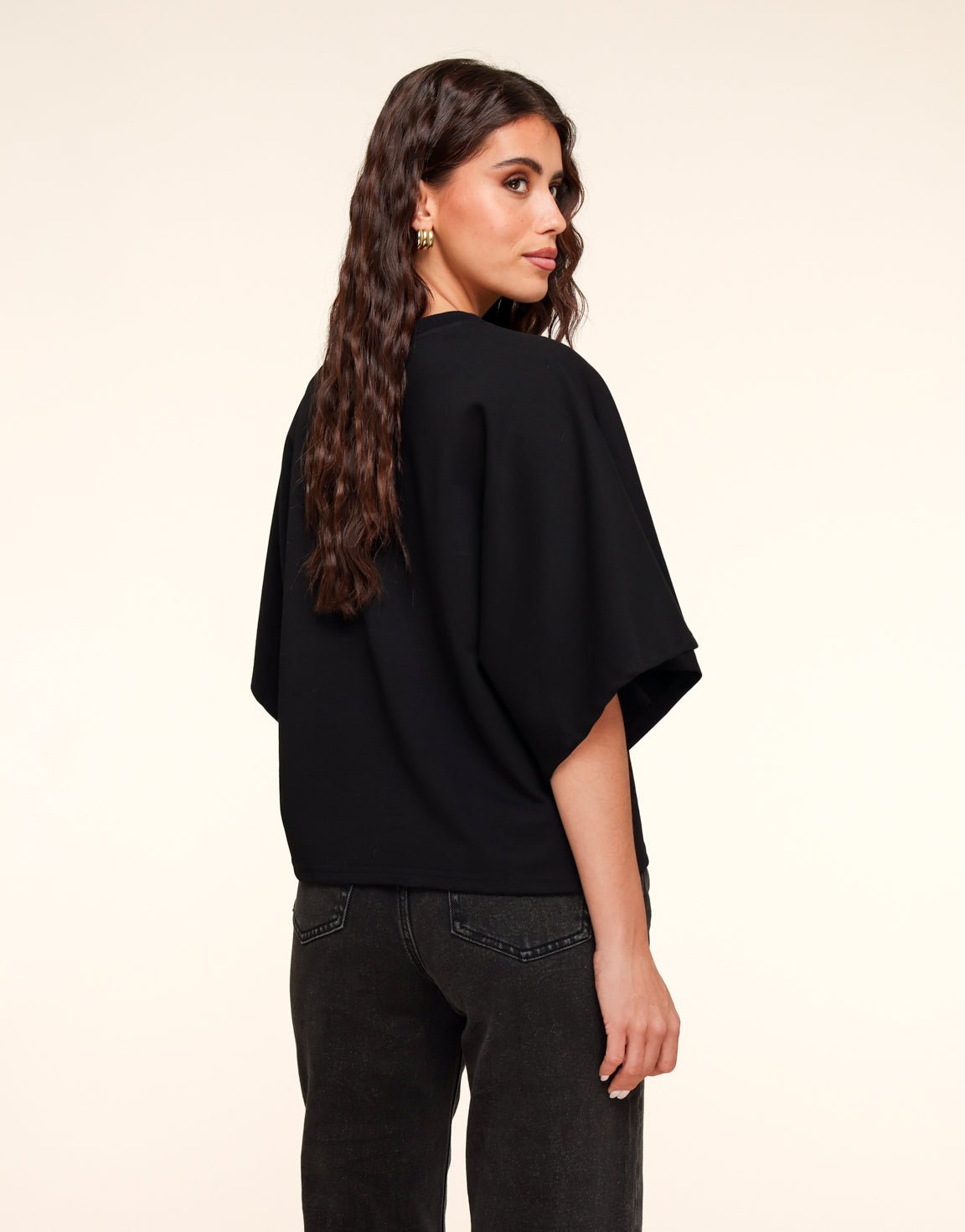 Zwarte Oversized SS - T-Shirt - Olivia & Kate