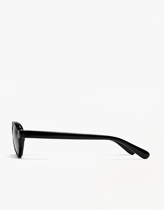 Zwarte Smalle Ovale Montuur - Zonnebril - Olivia & Kate