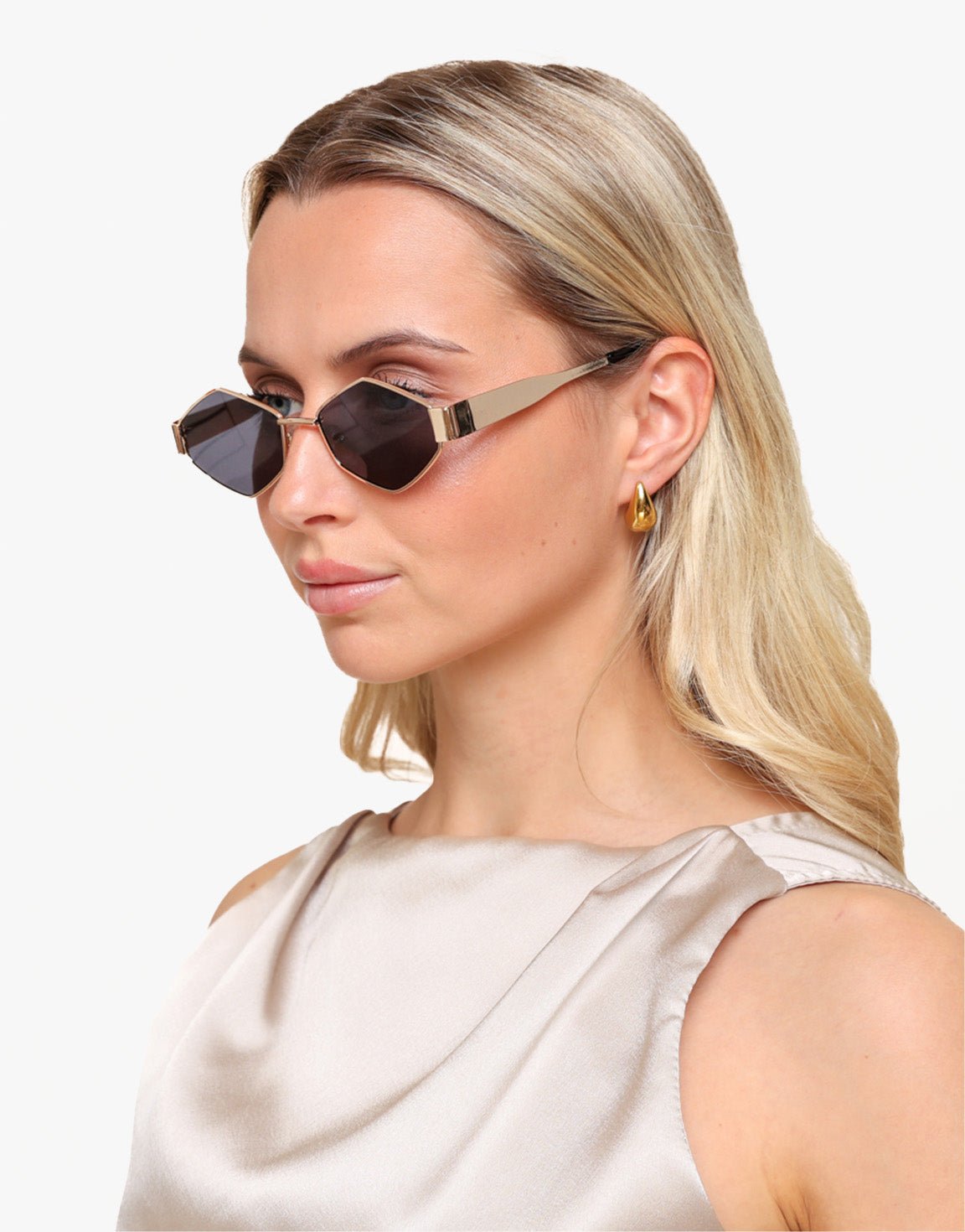 Zwarte Vintage Glazen - Zonnebril - Olivia & Kate