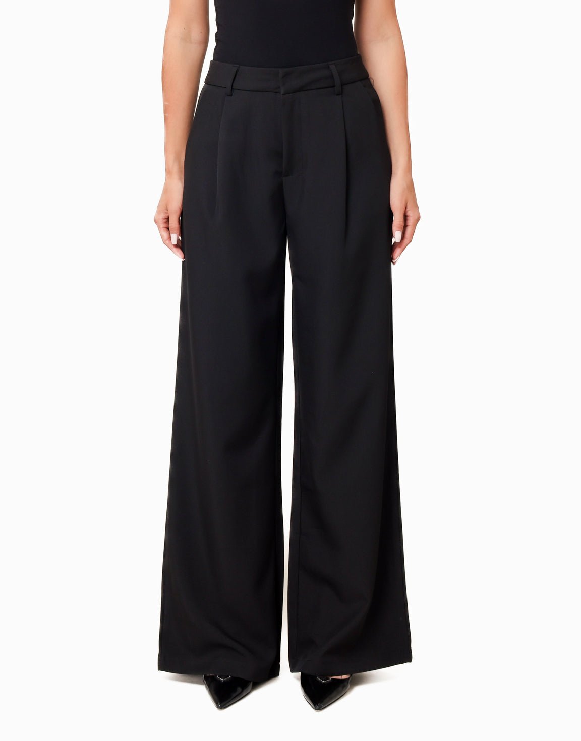 Zwarte Wijde Classic - Pantalon - Olivia & Kate