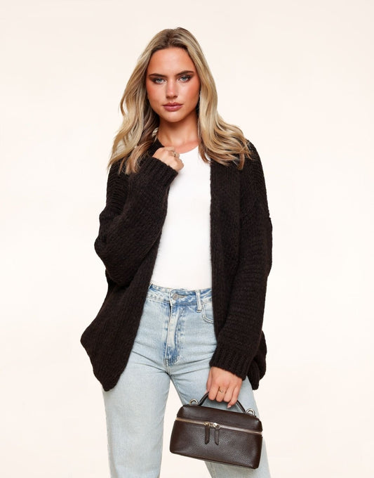 Zwarte Wollen - Vest - Olivia & Kate