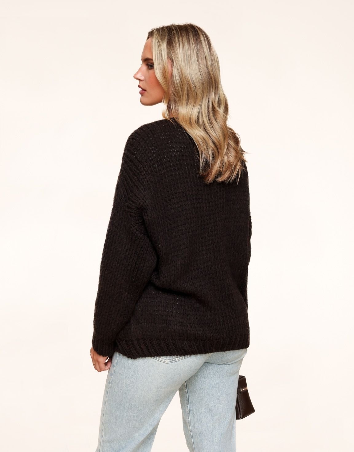 Zwarte Wollen - Vest - Olivia & Kate