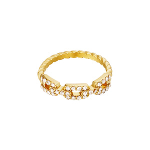 Shiney Chain Gold - Ring