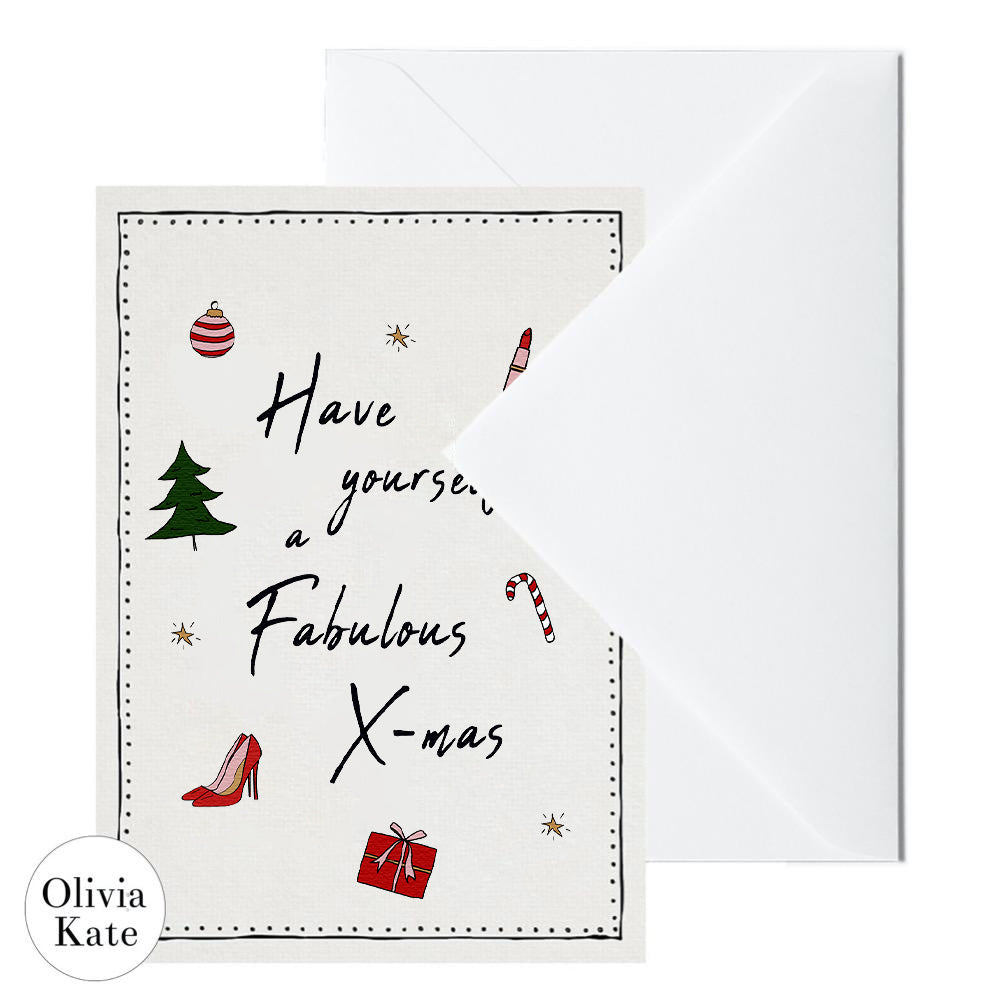 HAVE-YOURSELF-A-FABULOUS-XMAS-POSTCARD-OLIVIAKATE-HANDMADE-PF1